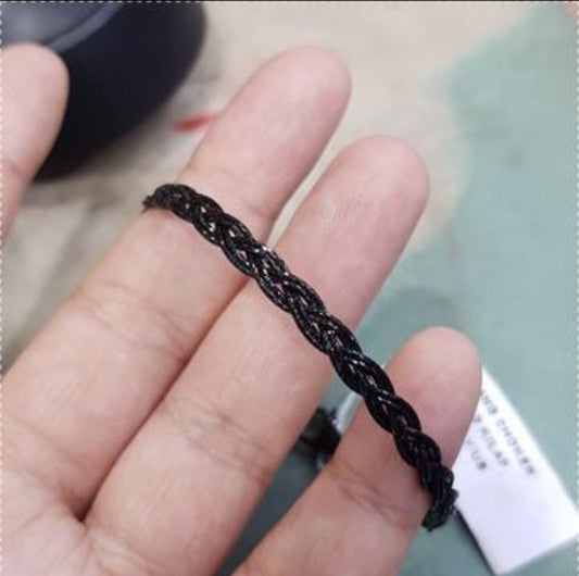 GELANG TANGAN EMAS ITALY FASHION CHOKER KEPANG BLACK GOLD